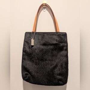 Vintage Coach Calfhair Mini Tote Bag